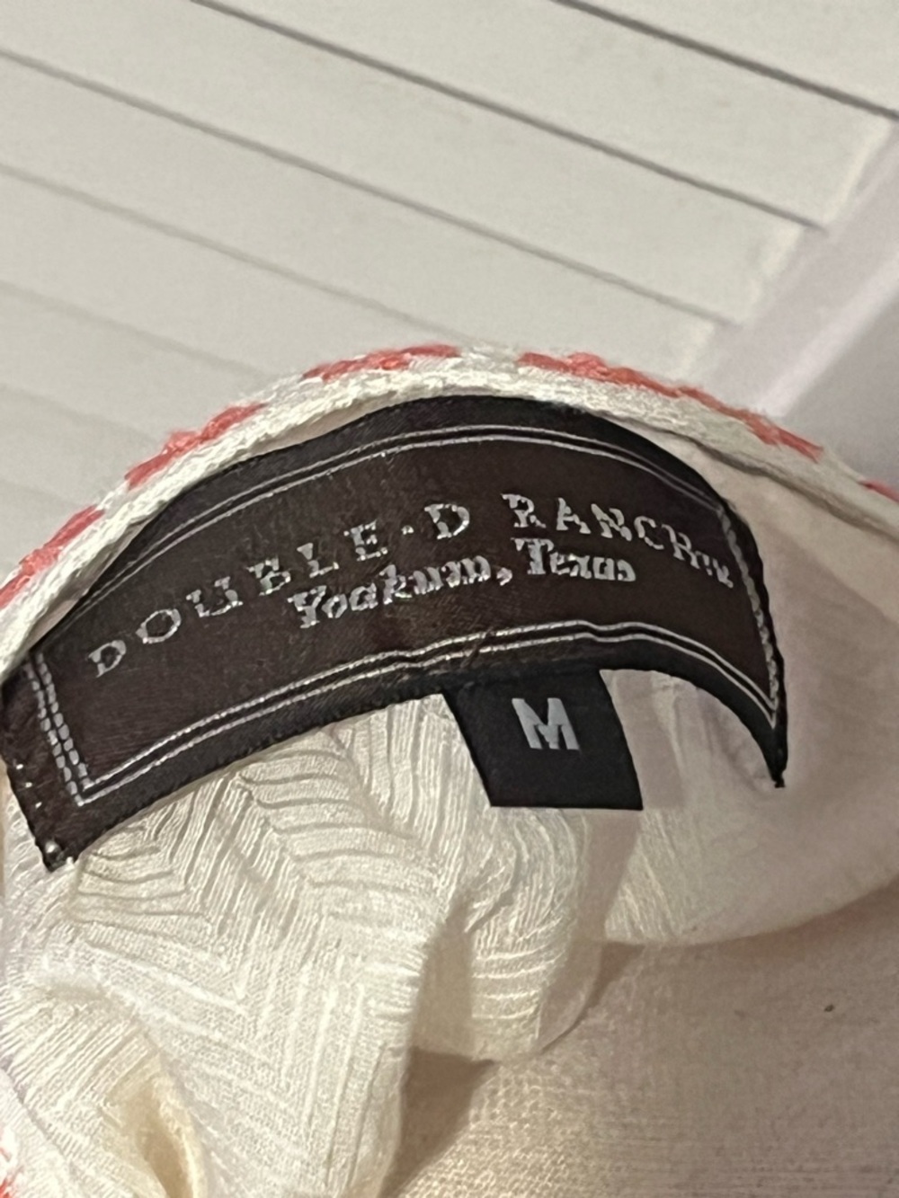 Double D Ranch Ivory Embroidered Button-Front Blouse - Picture 5 of 5